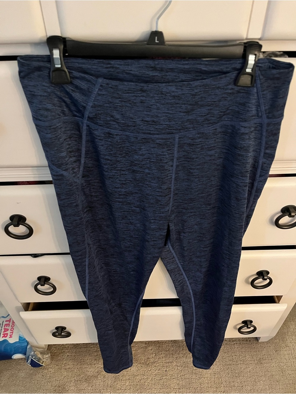 High-Rise Navy Active Leggings for Women